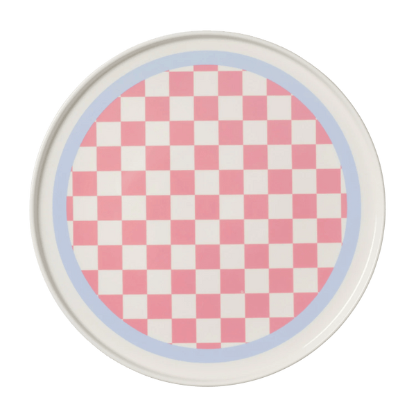 Otto's Corner Store - Pink & Blue Check Plate