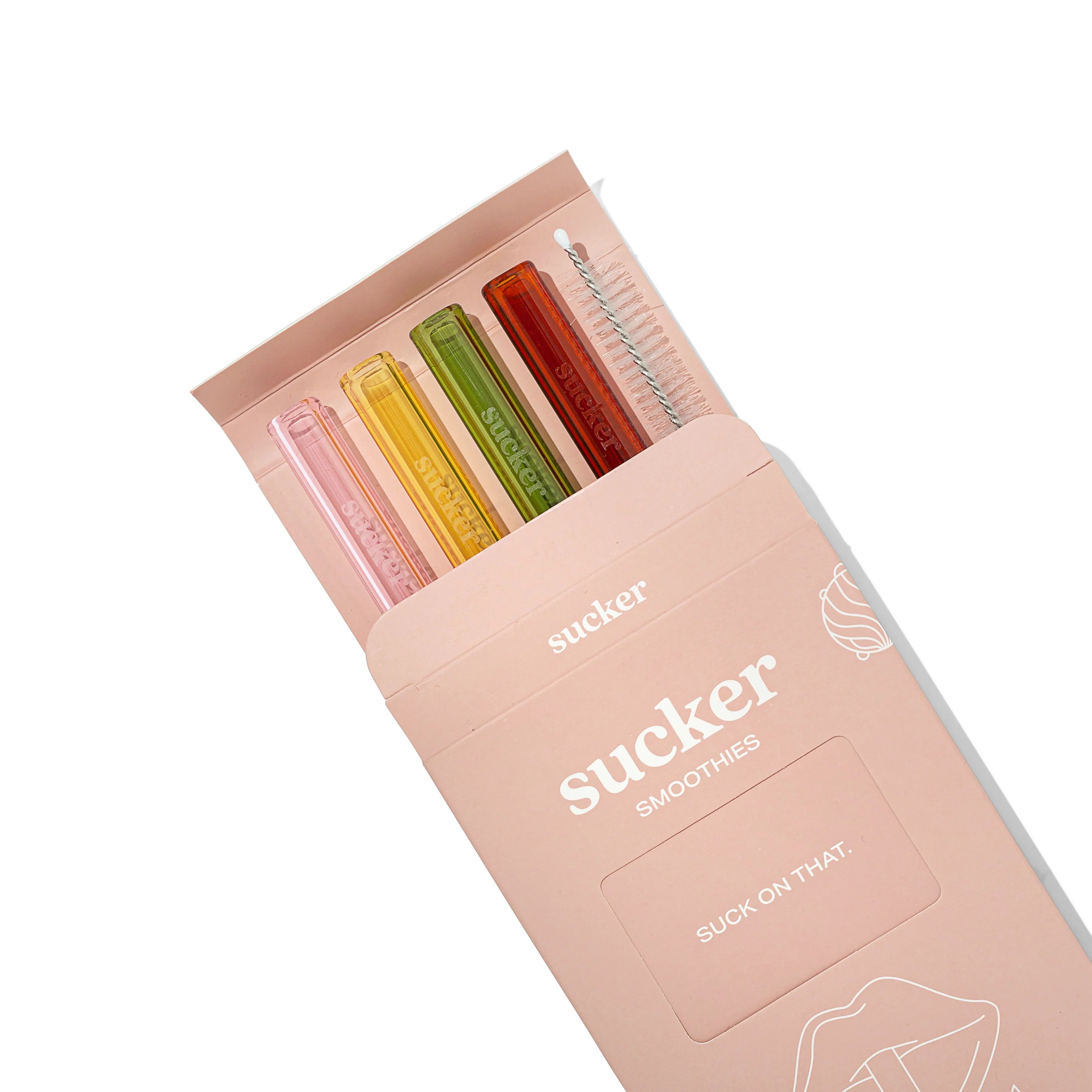 Otto's Corner Store - Reusable Glass Smoothie Straws - Multi-colour