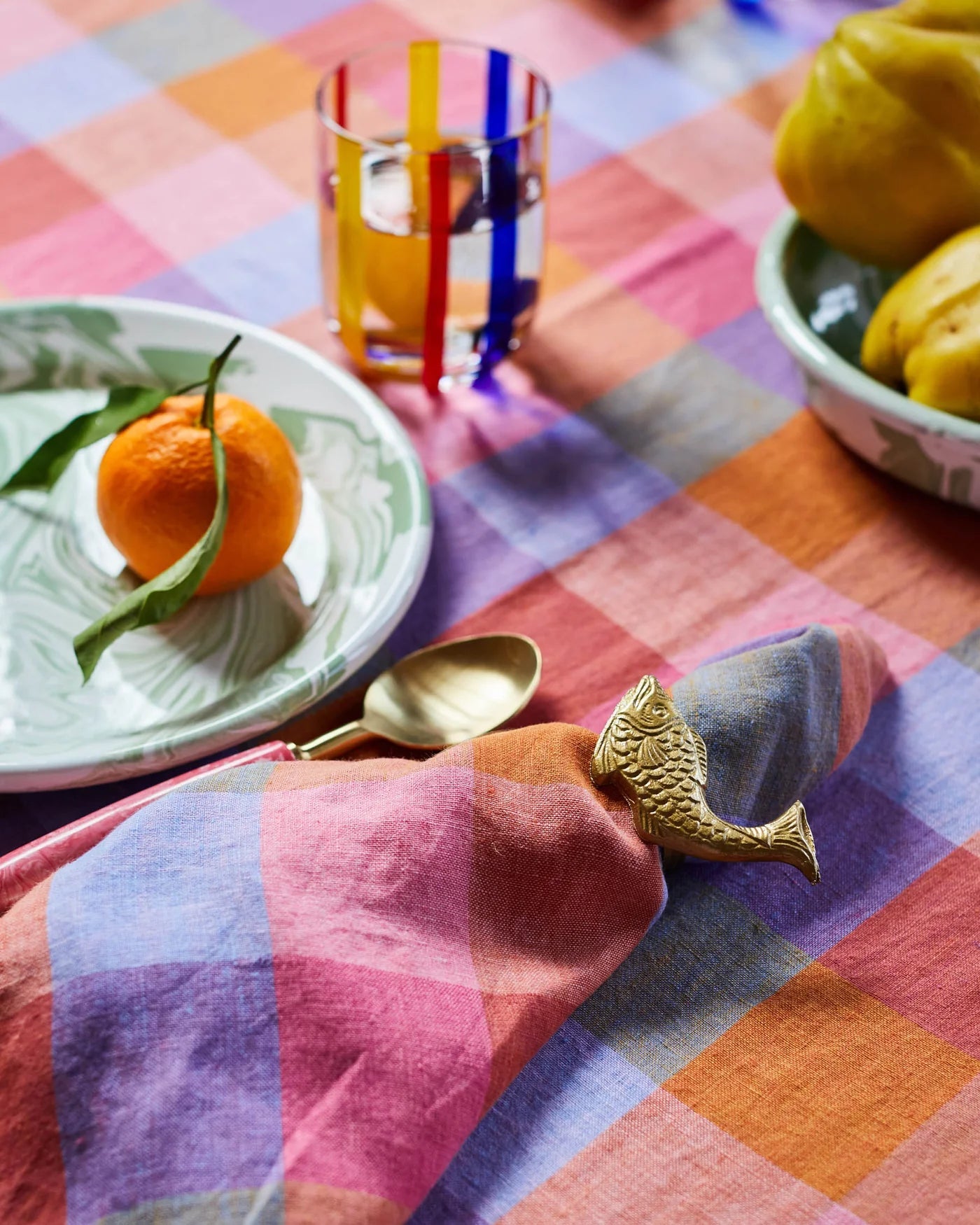 Otto's Corner Store - Tutti Frutti Linen Tablecloth