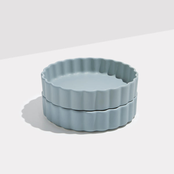 Otto's Corner Store - Wave Ceramic Bowl - Set of 2 - Blue