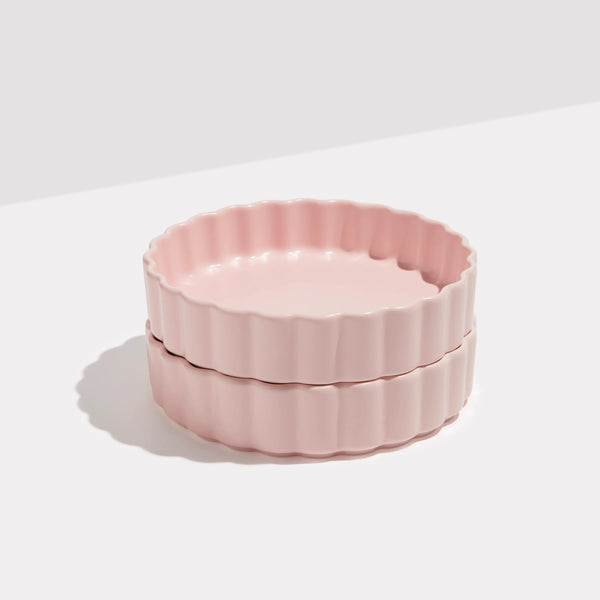 Otto's Corner Store - Wave Ceramic Bowl - Set of 2 - Pink