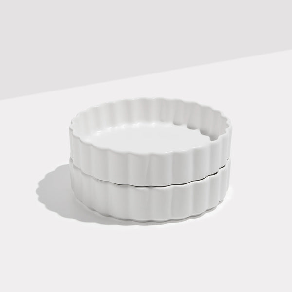 Otto's Corner Store - Wave Ceramic Bowl - Set of 2 - White