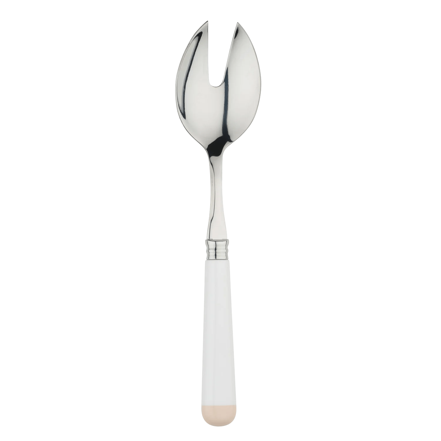 Otto's Corner Store - White & Beige Salad Servers